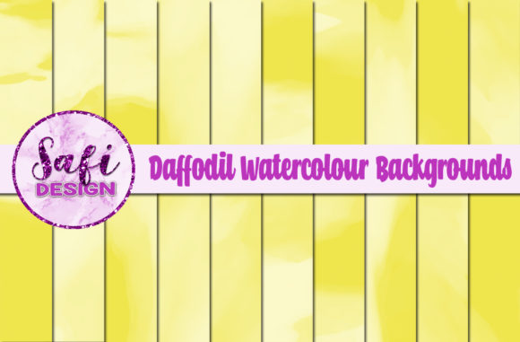 Daffodil Watercolour Digital Papers: A Designer's Review