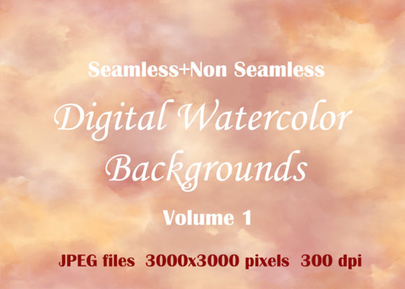 Digital Watercolor Background Vol I