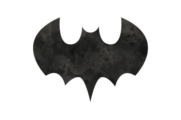 Halloween Watercolor Icon Bat & Icons