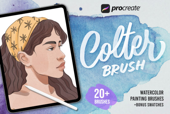 Procreate Colter Brush - Watercolor Brushes