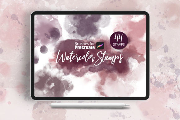 Procreate - Watercolor Stamps and Brushes