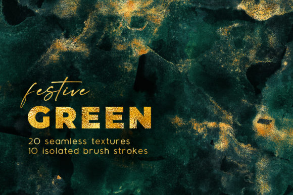 Seamless Watercolor and Gold Backgrounds Textures