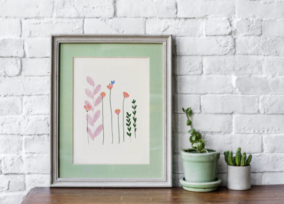 Watercolor Floral Print and Nature