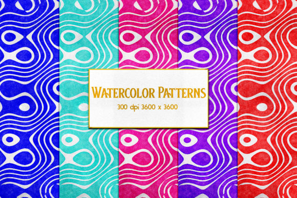 Watercolor Patterns and Textures