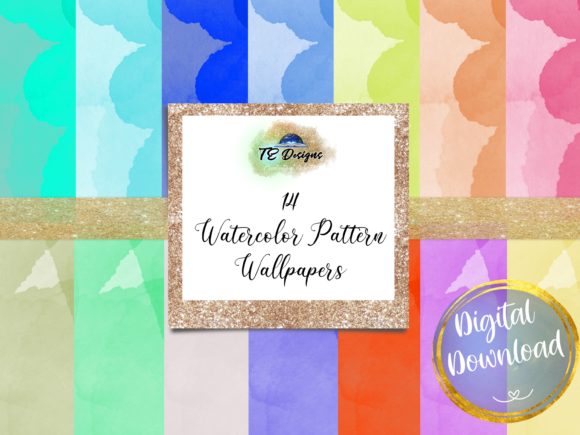 Watercolour Pattern Wallpapers for Backgrounds